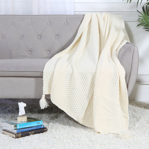 Legacy Decor Knitted Throw Blanket & Reviews Wayfair